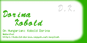 dorina kobold business card